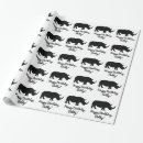 Recherche de rhinocéros papier cadeau Jungle