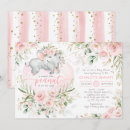 Recherche de pink elephant baby shower invitations Bébé fille