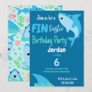 Recherche de requins invitations Fête d'anniversaire de requin