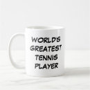 Recherche de sports tasses Joueur de tennis