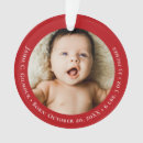 Recherche de naissance bébé ornements Rouge