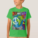 Recherche de signe de paix vert vêtements Bleu