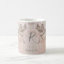 Recherche de féminin romantique tasses Monogramme