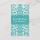 Recherche de damassé turquoise cartes visite À la mode