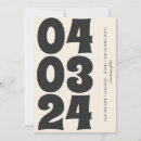 Recherche de vintage save the dates Moderne