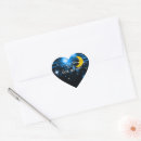 Recherche de homme dans la lune autocollants Étoiles