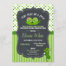 Recherche de pois dans une cosse cartes postales Jumelle le baby shower