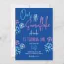 Recherche de flocon de neige anniversaire invitations Rose