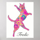 Recherche de chats colorés posters Motif