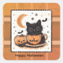 Recherche de chat halloween autocollants Automne