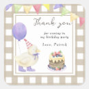 Recherche de anniversaire de canard autocollants Aquarelle