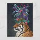 Recherche de tête de tigre cartes postales Jungle