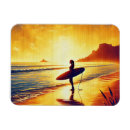 Recherche de surfeur magnets Coucher de soleil