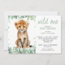 Recherche de cheetah baby shower invitations Mignon