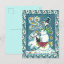 Recherche de chevaux de noël cartes postales Bonhomme