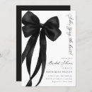 Recherche de black bridal shower invitations Elle noue le noeud