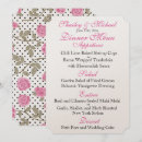 Recherche de menu mariage réception invitations Rose