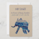 Recherche de mandala baby shower invitations Bleu