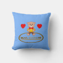 Recherche de nounours coussins Bleu
