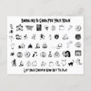 Recherche de dessin gribouillé cartes postales Toute personne