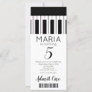 Recherche de piano invitations Noir et blanc