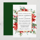 Recherche de poinsettia mariage invitations Vintage