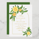 Recherche de citron mariage invitations Aquarelle