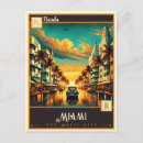 Recherche de affiche de voyage miami cartes postales Classique