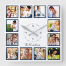 Recherche de bleu blanc horloges Famille