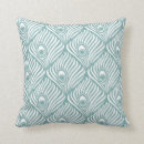 Recherche de paon blanc coussins Bleu