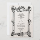 Recherche de cadre baroque invitations Floral