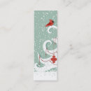 Recherche de oiseau cardinal cartes visite Hiver
