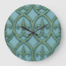 Recherche de fleur de lis horloges Vert