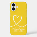 Recherche de jaune de coeur iphone coques Tendance
