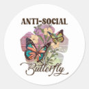 Recherche de anti social autocollants Papillon