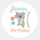 Recherche de koala anniversaire autocollants Parti