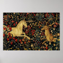 Recherche de tapisserie médiévale posters Licorne
