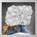 Recherche de illusion optique posters Cubes