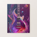 Recherche de guitare puzzles Violet