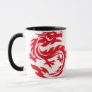 Recherche de dragon chinois maison deco Rouge