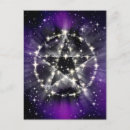 Recherche de pentagramme cartes postales Wicca