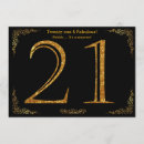 Recherche de gatsby anniversaire invitations Noir