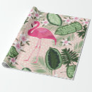 Recherche de motif palmier papier cadeau Jungle