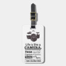 Recherche de appareil photo bagages étiquettes Blanc