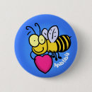 Recherche de abeille drôle badges Insecte