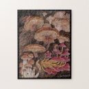 Recherche de champignons puzzles Boisé
