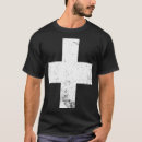 Recherche de croix suisse tshirts Blanc