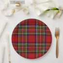 Recherche de tartan écossais assiettes en papier Motif