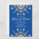 Recherche de mandala bleu invitations Coloré