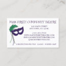 Recherche de theatre cartes visite Masque